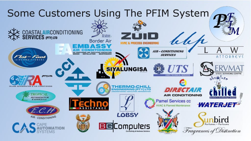 Some organisations currently using PFIM